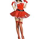 Sexy Belle Rouge Femmes Robe de Noël Costume (3 Pieces)