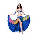 Performance Dancewear Satin and Spandex with Crystal Belly Dance Outfits For Ladies More Colors