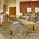 York Jacquard Full / Queen Set de 4 pièces housse de couette