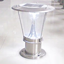 1.44W Modern RVS oplaadbare LED Solar kapiteel Light