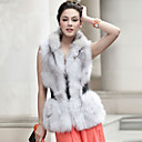 Gorgeous Standing Collar Fox Fur Casual/Party Vest (More Colors)
