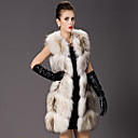 Collarless Raccoon Fur Casual/Party Vest (More Colors)