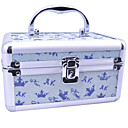 Aluminium Alloy Double-deck Princess Lockable 20*13*11cm Cosmetic Box