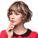 Capless Kurze Curly 100% Echthaar Perücken