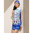 TS Pointed Collar Print Sleeveless Dress