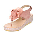 Kunstleer Wedge Heel Sandalen Met Gesp / Flower Party / Evening Shoes (meer kleuren)