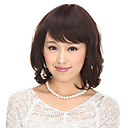 Capless 100% Human Hair Black Wavy Short Hair Wig