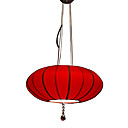 Estilo chino Lámpara colgante con pantalla roja