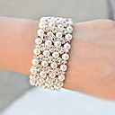 Vrouwen Luxe Wide Parel Armband