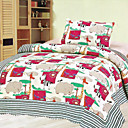 3PCS Animal Pattern Cotton Queen Size Quilt Set
