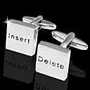 "Inserir e Excluir" Cufflinks