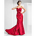Trumpet/Mermaid Sweetheart Court Train Taffeta Evening Dress