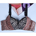 Women's Dark Yellow Leaopard Push-up Bra