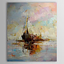 Hand Painted Oil Painting Abstract Vessel 1303-AB0412