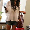 Camicia in chiffon donne camicetta Ruffled