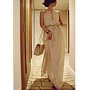 Gasa mujeres cabestro vestido Maxi