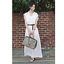 Damen Belted Maxi Kleid