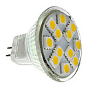 MR11 1,5 W 140-160LM 12x5050SMD 2700-3000K luz blanca cálida Bombilla LED Spot (12 V)