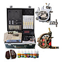 1 Acier et 1 kit découpé à tatouer avec Power LCD et couleurs 70ml