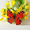 Belle papillon en plastique rouge