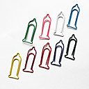 Condom Pattern Plastic Wrapped Paper Clips(10PCS Random Colors)