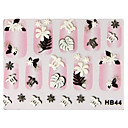 3PCS 3D Nail Art Stickers HB Series No.2 Pink Cartoon