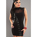 Women's Fashion Slim Black Dress(Bust:86-102cm Waist:58-79cm Hip:90-104cm)