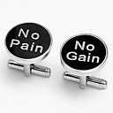 "Sem dor e sem ganho" Cufflinks