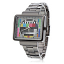 Unisex Alloy Analog Quarz-Armbanduhr (schwarz)