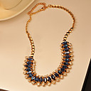 Moda Sea Blue Diamond Colar da Mulher