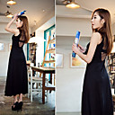 Women's Maxi Tank Dress with Mesh Back