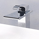 Water Fall Contemporáneo de acero inoxidable cromado baño grifo del fregadero
