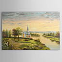 Hand-painted Landscape Oil Painting with Stretched Frame