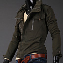 Men's Stand Fashion Zipper Slim Jacket Coat