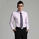 Men 's Long Shirt Collar Men Work Purple Shirts