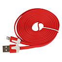 Relâmpago 8Pin carga colorido e cabo de dados plano para o iPhone 5, Mini iPad, iPhone 4, iPod (300 centímetros de comprimento)