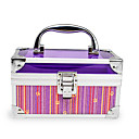 Aluminium Alloy Lockable Professional Cosmetic Box Makeup Case 16.5*8.5*9.5cm