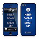 Codice Da ™ Pelle per iPhone 4/4S: "Mantieni la calma e Shut Up" di Steven Lin (Serie Creativa)