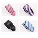 Menn Fashion Colormix Oblique Stripes Polyester Tie