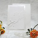 Mooie White Rose huwelijksuitnodiging Ontwerp (set van 50)