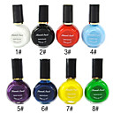 1PCS Multi-color Top Coat Nagel Stamping Lack (10ml, verschiedene Farben)