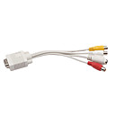 vga han til s teminal kvindelig & 3RCA kvindelige kabel (tilfældig farve)