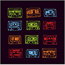 Printed Art Abstract Our Mixtape by Budi Satria Kwan