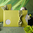 "Spring Green" Wedding Invitation With Round Cutout (Set of 50)