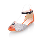 Leatherette Low Heel Peep Toe With Sequin Party / Evening Shoes (More Colors)