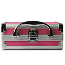 Aluminium Alloy Double-deck Lockable Professional Cosmetic Box Makeup Case 18*14*8cm