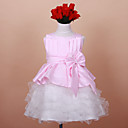 schöne Satin / Tüll Hochzeit / Abend Blumenmädchen Kleid