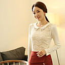 Women's Beaded Collar Lace Blouse Shirt