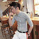 Heren 1/2 Lengte mouwen katoenen shirt