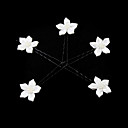 Gorgeous Alloy/Satin With Imitation Pearl Wedding Hairpins,5 Pieces Per Lot